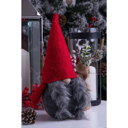 Skrzat krasnal świąteczny gnom 30 cm