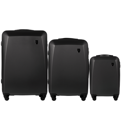 Zestaw 3 walizek WINGS 0125 D.GREY