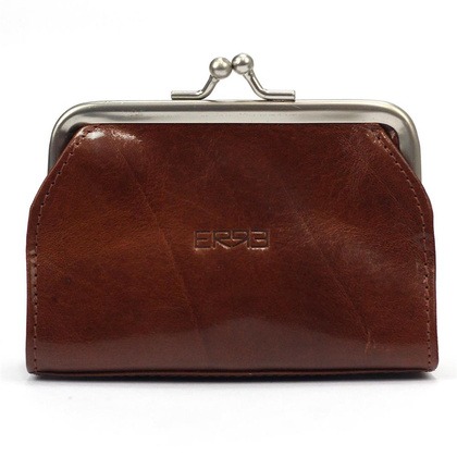 Średniej wielkości skórzana damska portmonetka