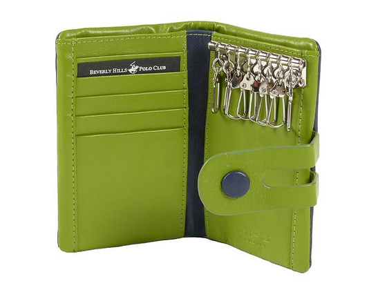 BH-285 UTAH Portfel damski skórzany Granatowy