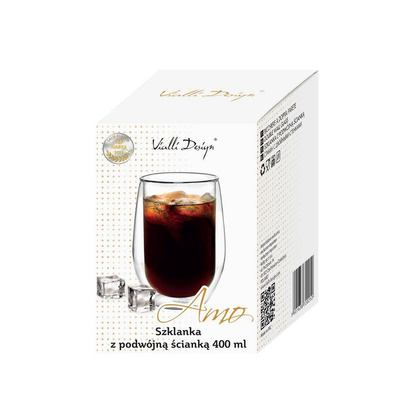 Szklanka z podwójną ścianką Amo 400 ml 20252
