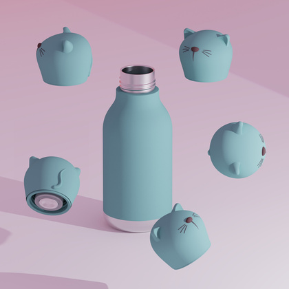 ASOBU butelka termiczna BESTIE BOTTLE CAT 460ml