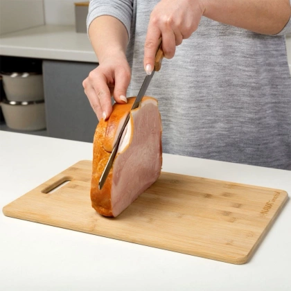 Nóż kuchenny stalowy do ciasta tortu szynki długi TERRESTRIAL 36 cm