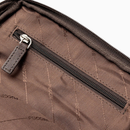 Torba na ramię skórzana PUCCINI COMO CO1924 2 Brązowa