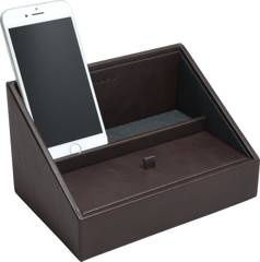 Stacja dokująca i pudełko na biżuterię Stackers ciemnobrązowe