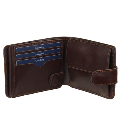 Mały portfel Canaletto RFID skóra garbowana roślinnie P1060cs350GR RFID
