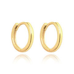 MINET Kolczyki srebrne pozłacane 1,5 cm