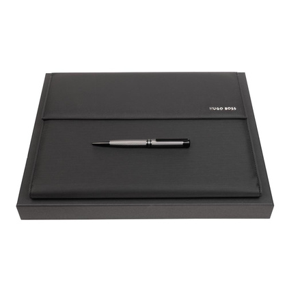 Zestaw upominkowy długopis i teczka A4 - HDF210A + HSY2654D
