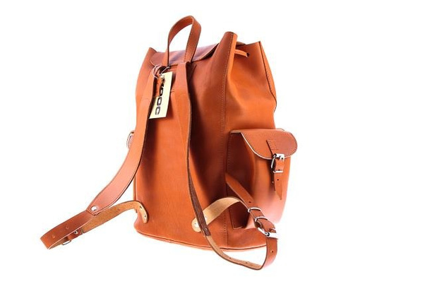 Ogromny plecak skórzany KEMER VOOC Vintage P40 Brązowy