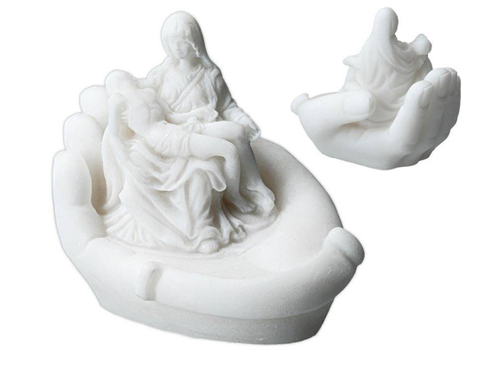 Pieta na dłoni 395-0469 Biały