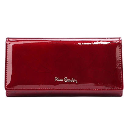 Duży skórzany portfel damski Pierre Cardin 