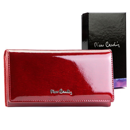 Pierre Cardin Duży skórzany portfel damski