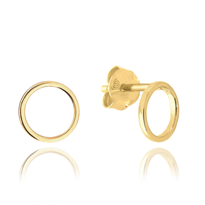 MINET Złote kolczyki pierścienie Au 585/1000 0,85g