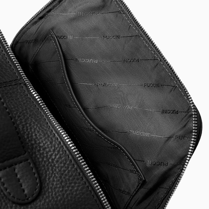 Skórzany plecak damski PUCCINI ROYAL COLLECTION LGD3223 1 Czarny