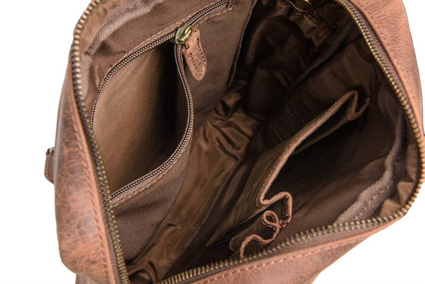 Torba skórzana męska VOOC RDW2 brązowa