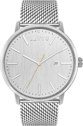 LAVVU Srebrne zegarki COPENHAGEN MESH