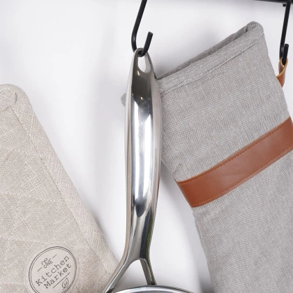 Patelnia stalowa nieprzywierająca premium COOKCELL HYBRYD 26 cm głęboka