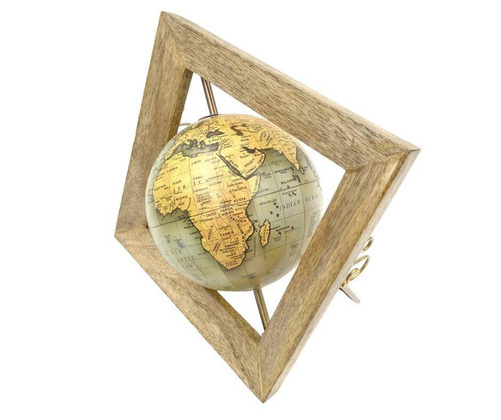 Globus dekoracyjny w drewnianej ramce GLB-40