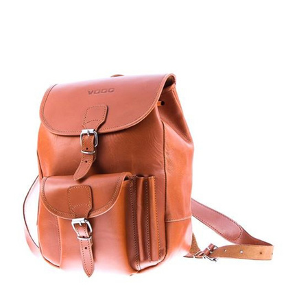 Modny plecak skórzany KEMER VOOC Vintage P1 naturalny