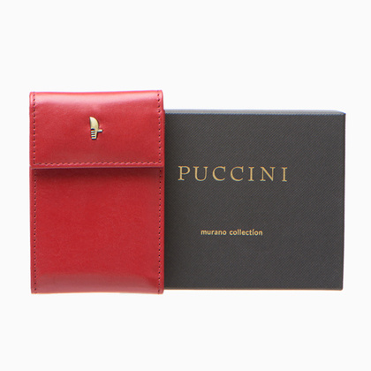 Etui na wizytówki PUCCINI MURANO MU7828 3E Czerwone