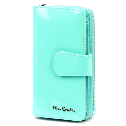 Portfel damski skórzany PIERRE CARDIN 07 SHINY 116 Czarny