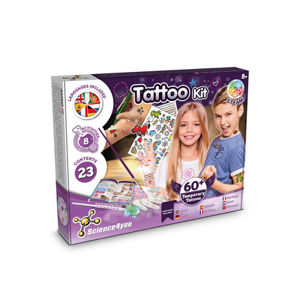 Tattoo Factory Kit III. Gra edukacyjna dostarczana z papierową torebką prezentową
