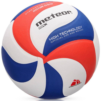 Piłka siatkowa Meteor Max 900 niebiesko-czerwono-żółta 10082