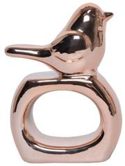 Serwetnik obrączkowy złoty róż ptak