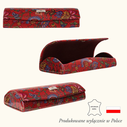 Kolorowe etui na okulary BajuBaj z naturalnej skóry ED107s115