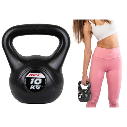 HANTLA KOMPOZYTOWA KETTLEBELL 10 KG ODWAŻNIK ENERO FIT