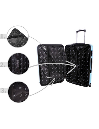 Średnia walizka PELLUCCI RGL 663 M + KUFEREK Miętowa