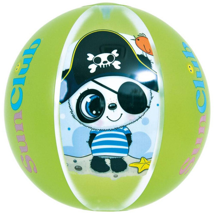 PIŁKA PLAŻOWA DMUCHANA PANDA 40CM 53014 ZIELONY