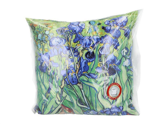 Poduszka z wypełnieniem/suwak - V. van Gogh, Irysy (CARMANI)