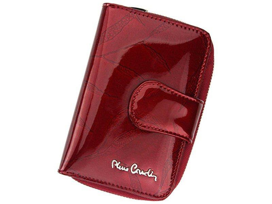 Portfel damski skórzany PIERRE CARDIN 02 LEAF 115 Bordowy