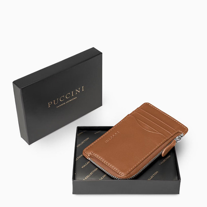 Etui na karty, wizytówki PUCCINI VULCANO VC92522 2B Brązowe