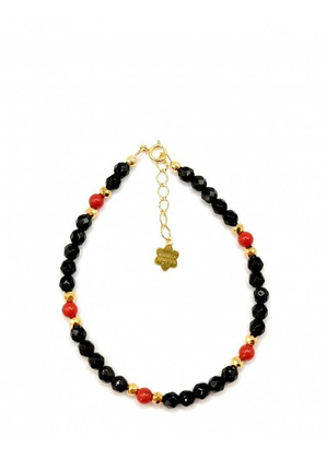 Bransoletka BLACK&RED 925