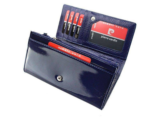Portfel damski PIERRE CARDIN 05 LINE 114 Niebieski