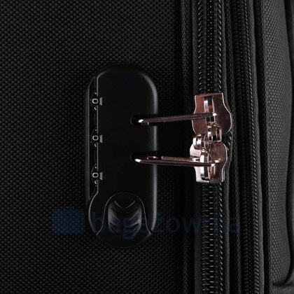 Duża walizka WINGS 6802 L Czarna