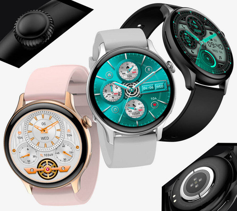 SMARTWATCH DAMSKI Rubicon RNCF10 - TRYBY SPORTOWE, MONITOR SNU (sr055b)