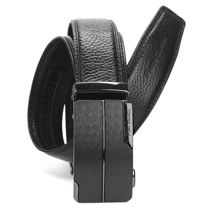 Pasek skórzany męski Pierre Cardin 547 HY08 130 Czarny