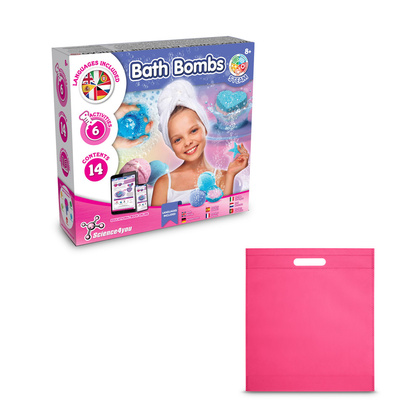 Bath Bombs Kit IV. Gra edukacyjna dostarczany z torebką prezentową z włókniny