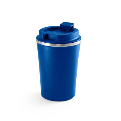 PHELPS. Kubek podróżny 470 ml ze stali nierdzewnej i PP