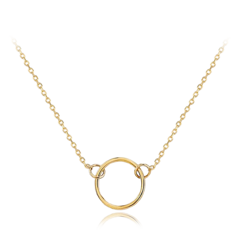 MINET Przyzwoity złoty naszyjnik z kółkiem Au 585/1000 1,40g