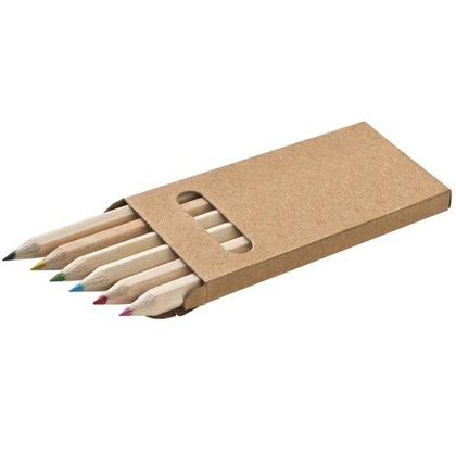 Kredki drewniane MINI Brązowy