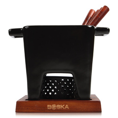 Zestaw Tapas Fondue czarny, mahoń, 400 gr