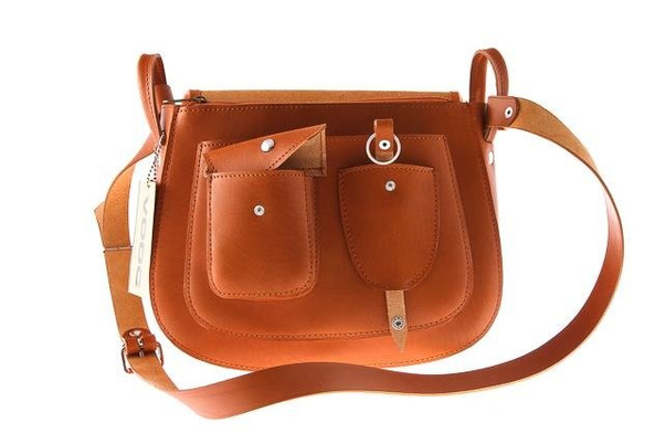 Listonoszka duża torebka KEMER VOOC Vintage P27 Koniak