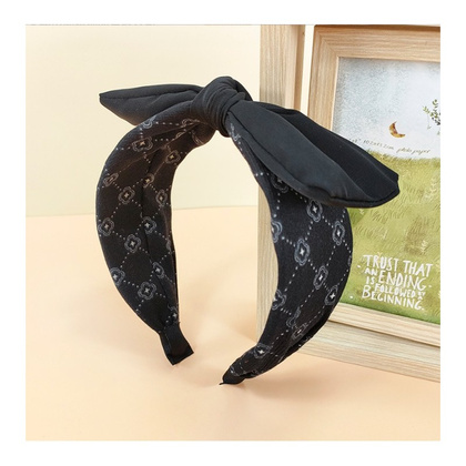 OPASKA DO WŁOSÓW TURBANKA  PIN UP CZARNA O451CZ