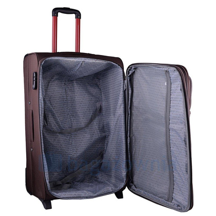 Duża walizka WINGS 206 L Brązowa