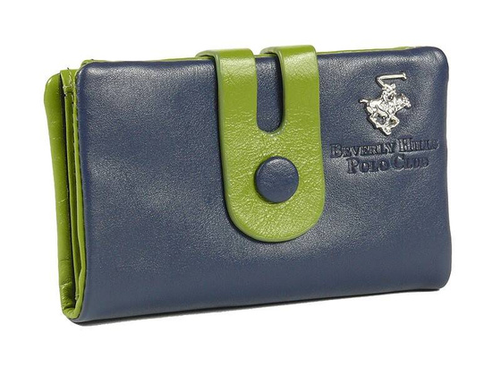 BH-285 UTAH Portfel damski skórzany Granatowy