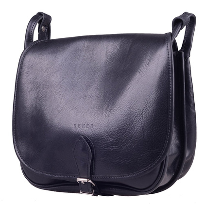 Torebka damska skórzana KEMER 886 Czarny
